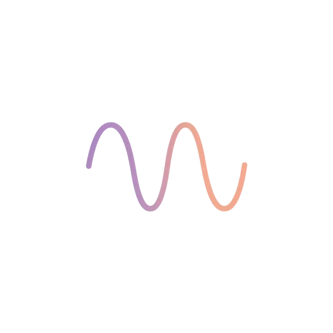 Abstract balanced wave motif